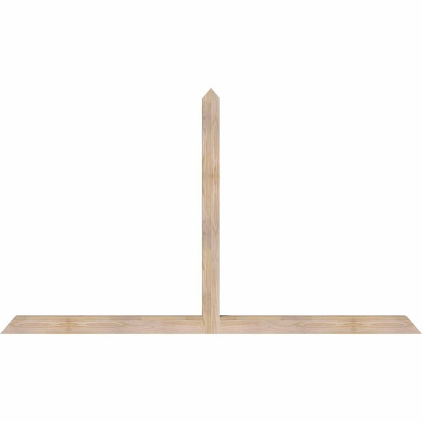 Ekena Millwork Portland Smooth Timber Gable Bracket, Douglas Fir, 84"W x 49"H x 3 1/2"D x 3 1/2"F, 14/12 Pitch GBW084X49X0404POR00SDF - main